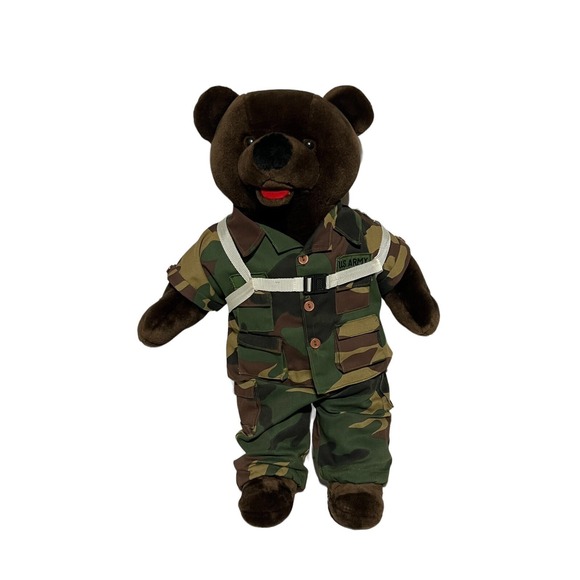 The Unbranded Brand Other - U.S. Army Bear Force of America Ranger 20 inch plush Retro Uniform Backpack